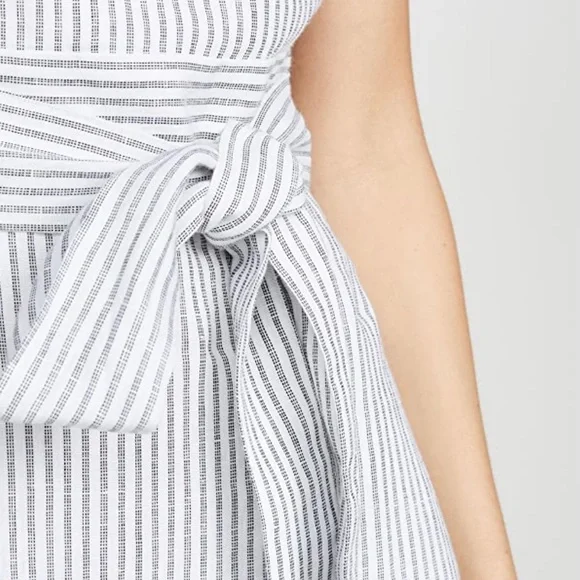 AYR Blue and White Striped Midi Dress - Picture 5 of 8